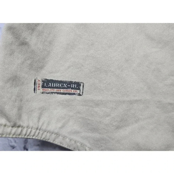 LRL Ralph Lauren khaki casual vest 100% cotton button up size M. - Picture 6 of 11